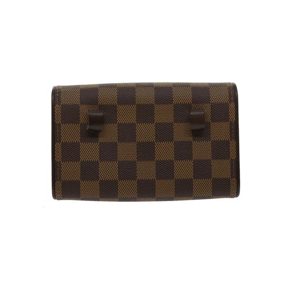 Pre Loved LOUIS VUITTON  Damier Ebene Pochette Florentine Waist Bag N51856 LV - Picture 2 of 15